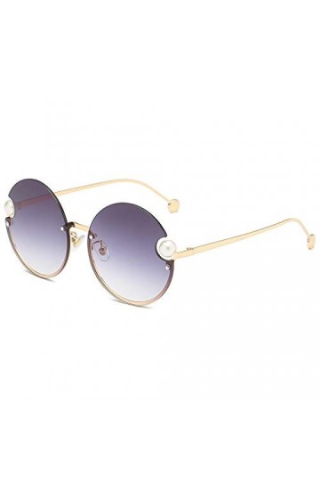 QQLADY Lunettes De Soleil Pour Femmes, Lunettes De Soleil Européennes Et Américaines, Lunettes De Soleil Rondes Rétro, Lunett