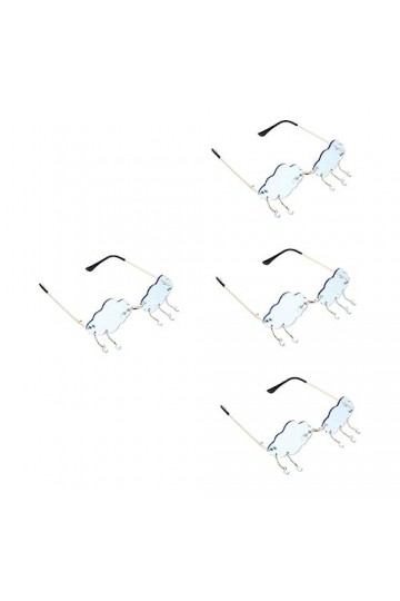 SOIMISS 4 Pièces Des Lunettes De Soleil Lunettes De Soleil Sans Bordure Raindrop Lunettes De Mode Pour Femmes Lunettes De Sol