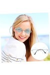 SOIMISS 4 Pièces Des Lunettes De Soleil Lunettes De Soleil Sans Bordure Raindrop Lunettes De Mode Pour Femmes Lunettes De Sol