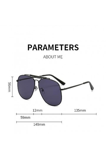 QQLADY Lunettes De Soleil Mode Femme, Lunettes De Soleil Européennes Et Américaines, Lunettes De Soleil Design Double Pont Gr