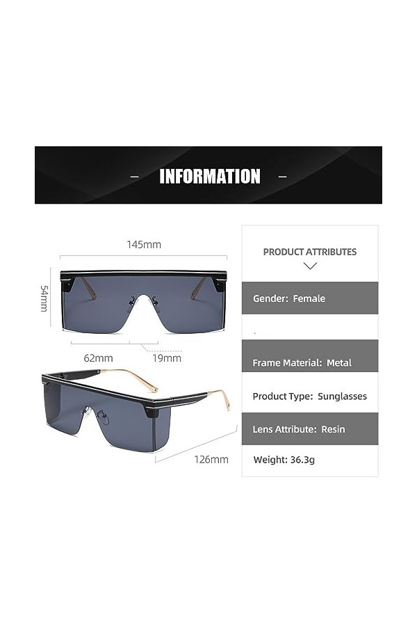 QQLADY Lunettes De Soleil Pour Femmes, Lunettes De Soleil Européennes Et Américaines, Design Sans Cadre, Lunettes De Soleil D