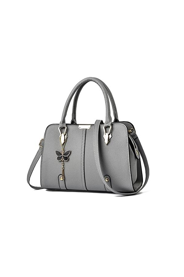 FANDARE Sac à Main Femme Sac à Bandouliere Sac Cabas PU Cuir Sac Fourre Sacoche Sac Porté Epaule Imperméable Sac Messager pou