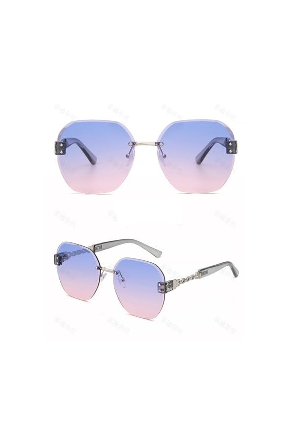 QQLADY Lunettes De Soleil Pour Femmes, Design Sans Monture, Lunettes De Soleil Polyvalentes, Adaptées Aux Fêtes Et Aux Voyage
