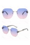 QQLADY Lunettes De Soleil Pour Femmes, Design Sans Monture, Lunettes De Soleil Polyvalentes, Adaptées Aux Fêtes Et Aux Voyage