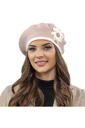 VIVISENCE Béret Classique Et À La Mode 7046, Rose,UNI