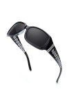 LVIOE Lunette de Soleil Femme Diamante Polarisée UVA&UVB Protection