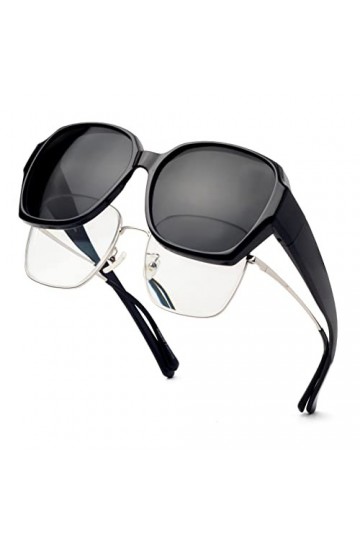 Face Shadow Surlunettes de Soleil Polarisées Sur-Lunettes de Soleil Femme pour Conduite, Cyclisme, Sport et Loisirs Protectio