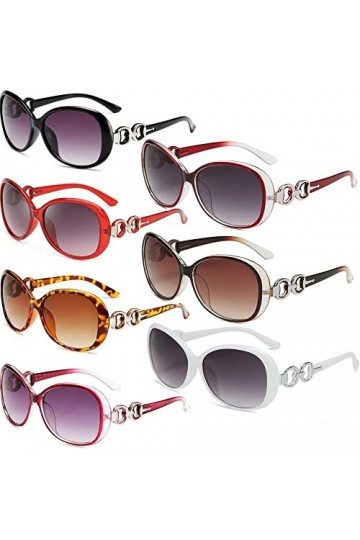 FSMILING Lot De 7 Paires Lunettes De Soleil Femme Gross Lunettes De Soleil Pas Cher Femme Retro Lunettes Uv400 à La Mode Et L