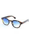 Kiss Lunettes de soleil style MOSCOT mod. DEPP ICONIC - Johnny Depp homme femme VINTAGE unisex - NOIR/Soft Blue