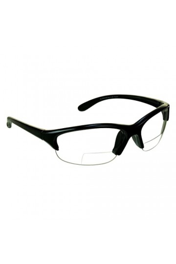 proSPORT Lunettes de soleil bifocales pour homme et femme ANSI Z87.1 Verres de protection transparents Marron fumé Montures r