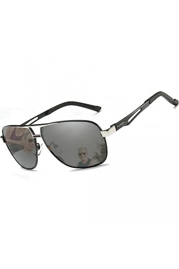 Aoron Lunettes de soleil polarisées pour homme - Lunettes de sport pour lextérieur - Protection UV400 à 100&nbsp;%, Noir ,