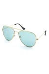 Kiss Lunettes de soleil Aviateur mod. AIR FORCE - homme femme DROP Classiques et Miroirs FASHION - GOLD/Noir