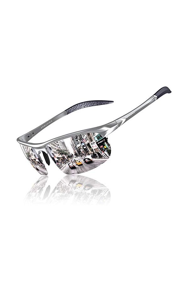 KITHDIA Homme Sports Polarisées Lunettes De Soleil Polarisé Al-Mg métal Cadre super léger S6502