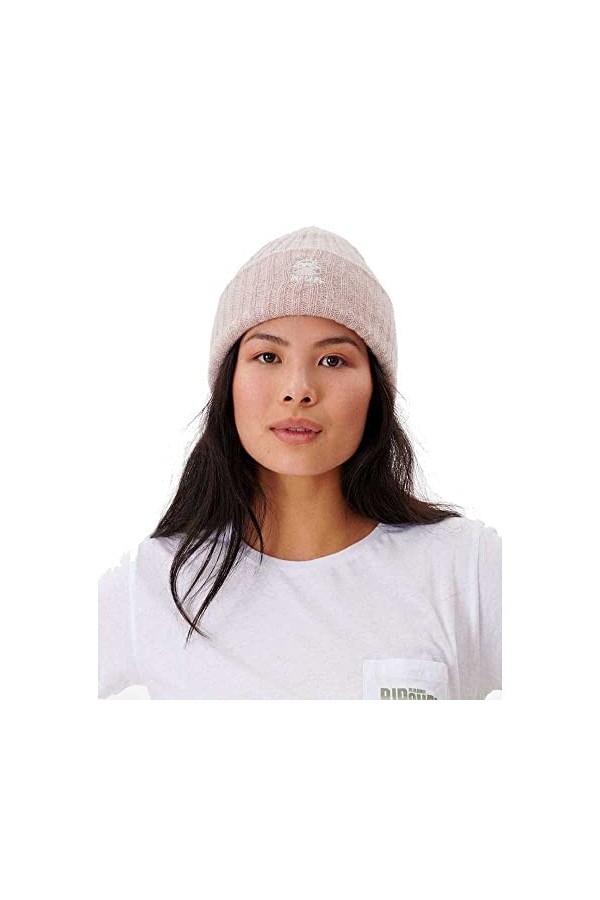 Rip Curl Twist Bonnet en laine mélangée pour femme Rose crépuscule