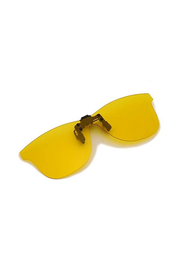 Long Keeper Clip sur Lunettes De Soleil Polarisées Surlunettes à clip pour la lunettes de myopes pour Vision Nocturne et Visi