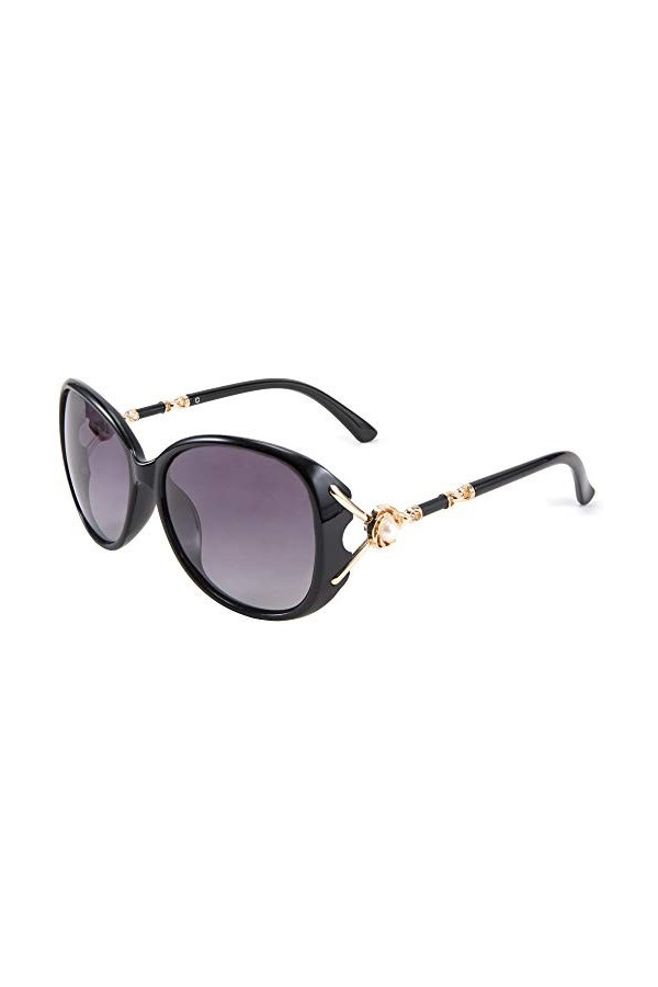 FEISEDY Dames Classiques Lunettes de Soleil Polarisées Surdimensionnées Vintage Shades pour Femmes Petit Visage B2729