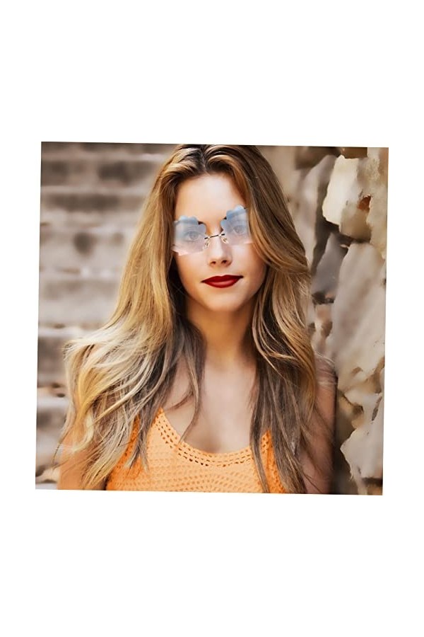 ABOOFAN 3Pcs Lunettes Sans Monture Lunettes De Fête Pour Adultes Lunettes De Soleil De Fête Lunettes De Soleil Amusantes Lune