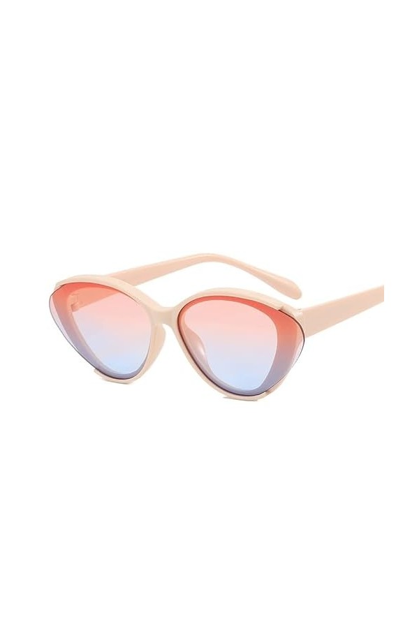 EkeNoz Lunettes de soleil Hip Hop œil de chat for hommes et femmes, lunettes de soleil de Sport de banlieue tendance, cadeau