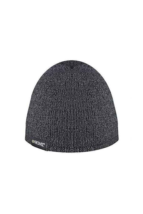 Proviz Reflect360 Explorer Bonnet réfléchissant doublé polaire respirant doux unisexe haute visibilité, gris, taille unique