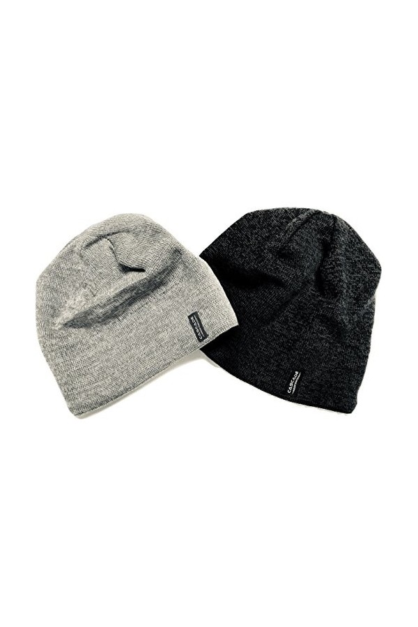 Cascade Mountain Tech Bonnet en Laine mérinos – Cagoule Coupe-Vent pour Temps Froid