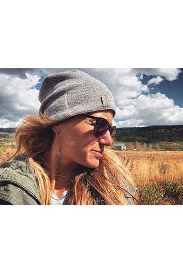 Cascade Mountain Tech Bonnet en Laine mérinos – Cagoule Coupe-Vent pour Temps Froid