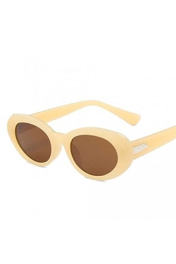 Lunettes de soleil œil de chat à monture ovale, style Hip Hop, for hommes et femmes, tendance, Sport de banlieue, cadeau Col