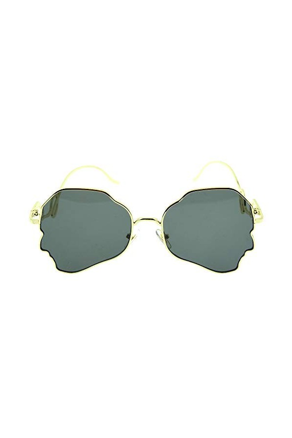 Lunettes de soleil femme irrégulières - asymétriques - vintage - rétro - steampunk - fille - idée cadeau originale - monture 
