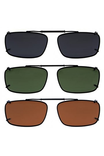 eyekepper Lot de 3 sur-lunette de soleil Polarisee 54x34MM