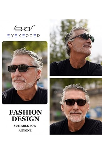 eyekepper Lot de 3 sur-lunette de soleil Polarisee 54x34MM