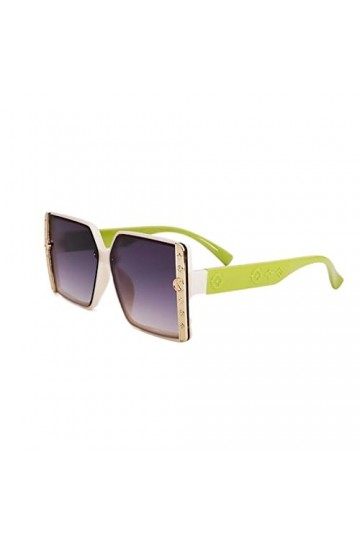 MGHN Lunettes de soleil en forme de coeur noir Lunettes de soleil Femmes Y2k Lunettes de soleil Vert Rouge Surdimensionné vin