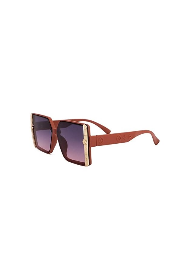 MGHN Lunettes de soleil en forme de coeur noir Lunettes de soleil Femmes Y2k Lunettes de soleil Vert Rouge Surdimensionné vin