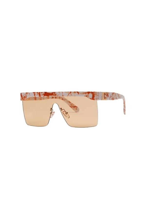 MUTYNE Lunettes de soleil carrées surdimensionnées de mode de luxe vintage femmes hommes grand cadre lunettes de soleil à des