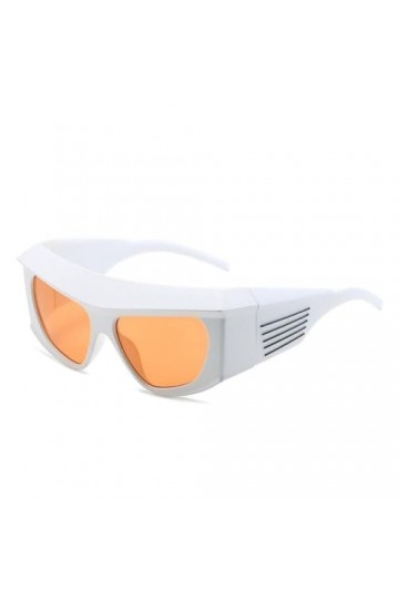 Lunettes de Soleil Vintage Audacieuses Femmes Mode Steampunk Lunettes de Soleil Hommes Épais Jambe Large Miroir Classique Str