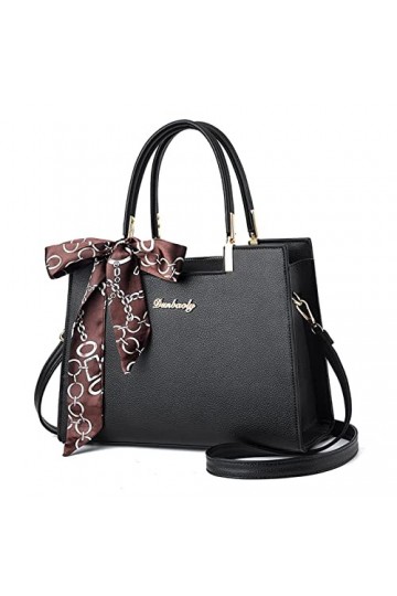 FANDARE Sac à Main Femme Sac à Bandouliere Grande Capacité Sacs Portés Épaule Sac Messager PU Cuir Sac Fourre Sacoche Multi P