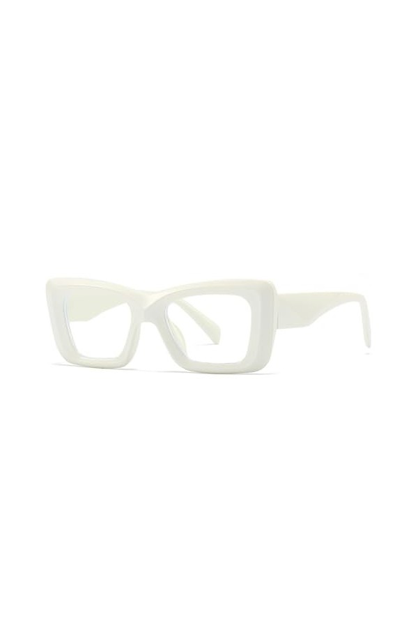 HPIRME Lunettes de soleil œil de chat pour hommes et femmes, verres plats à petite monture, 12, taille unique