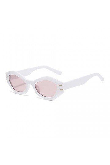 HPIRME Lunettes de soleil Cateye Vintage pour femmes lunettes de soleil à monture ronde rétro lunettes de soleil couleur bonb
