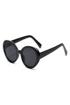 LOMDEM Lunettes de soleil vintage ovales femme lunettes de soleil rétro femme petit cadre miroir clair noir Color : Black Gr