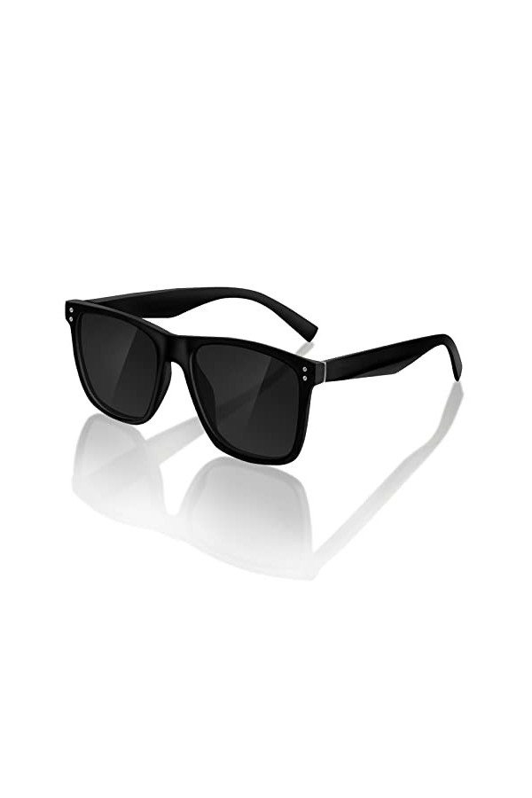 SummerLight Lunettes de soleil carrées polarisées pour hommes et femmes, pour la pêche, la conduite, les années 80, lunettes 