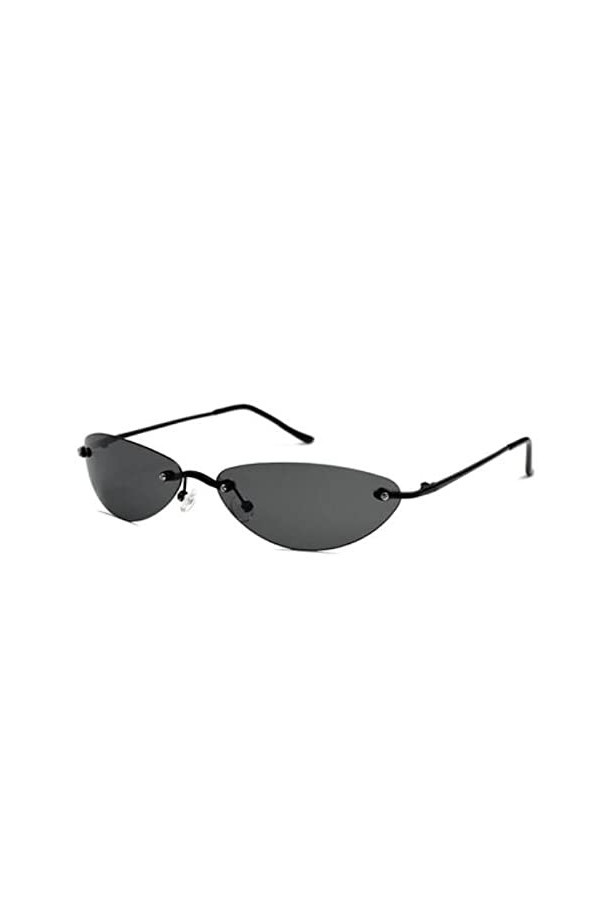 KSXYH The Matrix Neo Costume Lunettes de Soleil polarisées pour Hommes et Femmes Monture sans Monture Lunettes de Soleil de C
