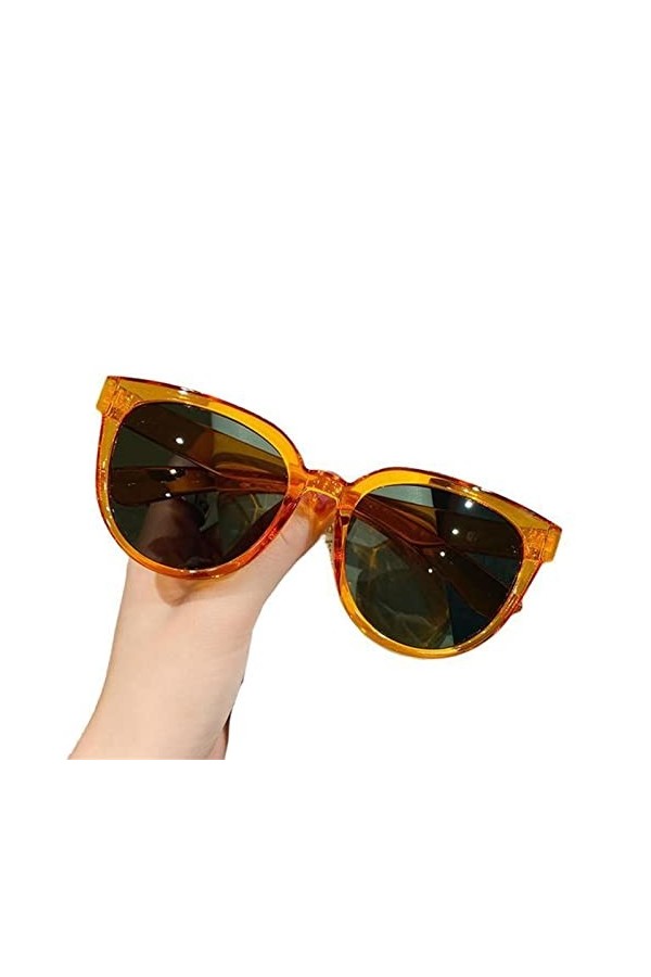 UYUME Lunettes de Soleil de Mode, Lunettes de Soleil Oeil de Chat Femme Nuances Rétro Miroir Lunettes de Soleil Femme Objecti