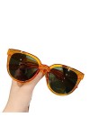 UYUME Lunettes de Soleil de Mode, Lunettes de Soleil Oeil de Chat Femme Nuances Rétro Miroir Lunettes de Soleil Femme Objecti