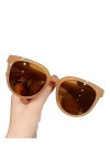 UYUME Lunettes de Soleil de Mode, Lunettes de Soleil Oeil de Chat Femme Nuances Rétro Miroir Lunettes de Soleil Femme Objecti