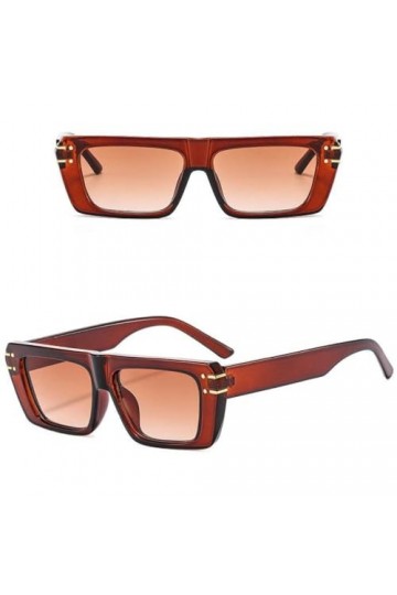 MUTYNE Lunettes de Soleil Rectangle Hommes Femmes Lunettes de Soleil Classiques Nuances Femme Homme Lunettes de Mode UV400, C