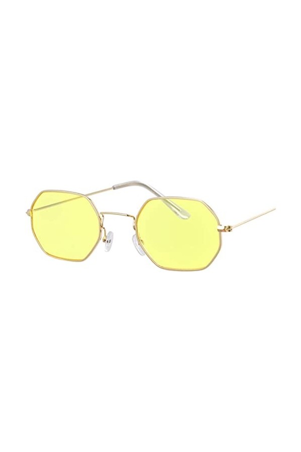 UYUME Lunettes de Soleil de Mode, Lunettes de Soleil Womanmetal Miroir Lunettes de Soleil Femme Lentille Océan Couleur : Gri