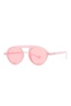 MUTYNE Lunettes de Soleil Rondes Couleur Bonbon à la Mode Femmes Rétro Décoration dOngles Lunettes Nuances Uv400 Hommes Rose