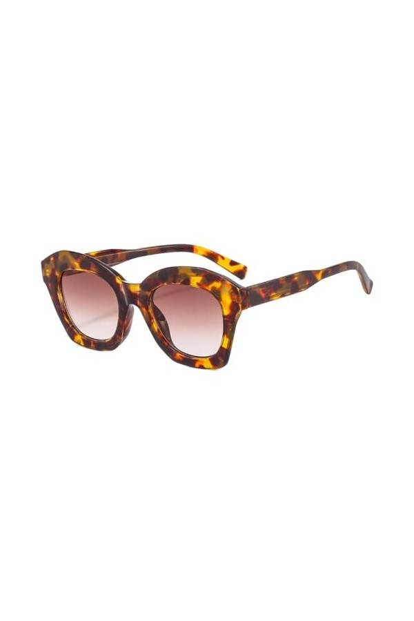 MUTYNE Lunettes de soleil Vintage Cateye mode femmes hommes luxe léopard classique œil de chat lunettes de soleil mâle Uv400,