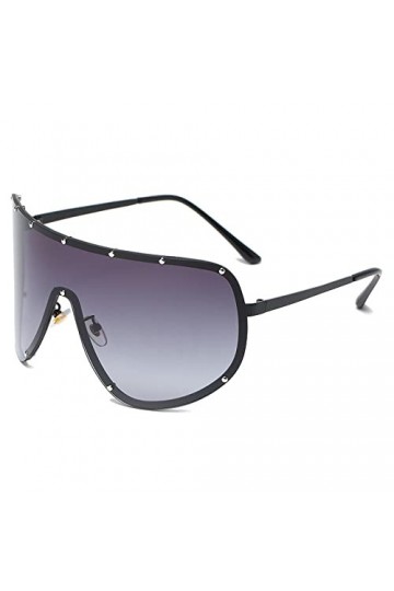 QQLADY Lunettes De Soleil Pour Hommes Et Femmes, Lunettes De Soleil À Grande Monture, Lunettes De Soleil Une Pièce, Lunettes 