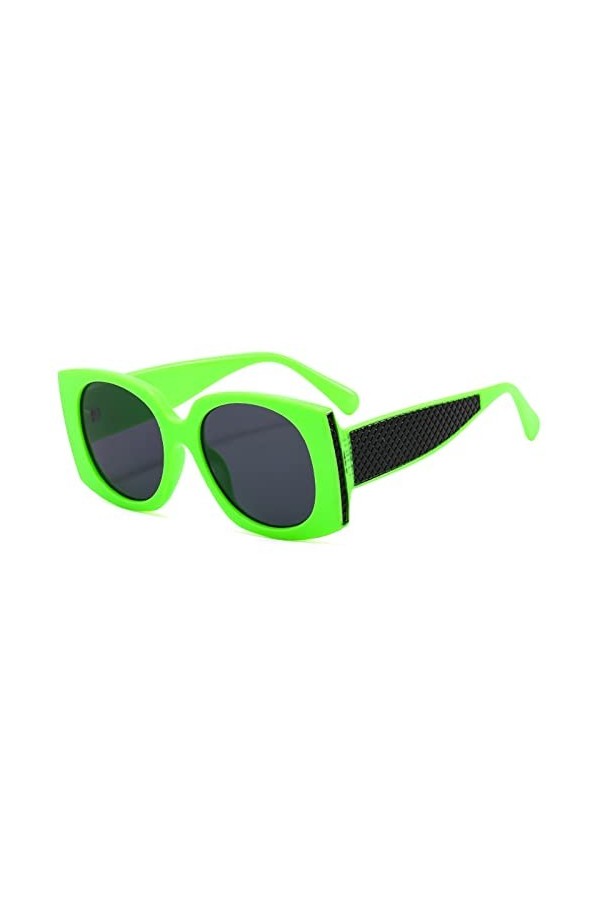 EkeNoz Grand Cadre rétro Femme Vacances en Plein air Plage Conduite Mode Lunettes de Soleil Color : C, Size : 1 