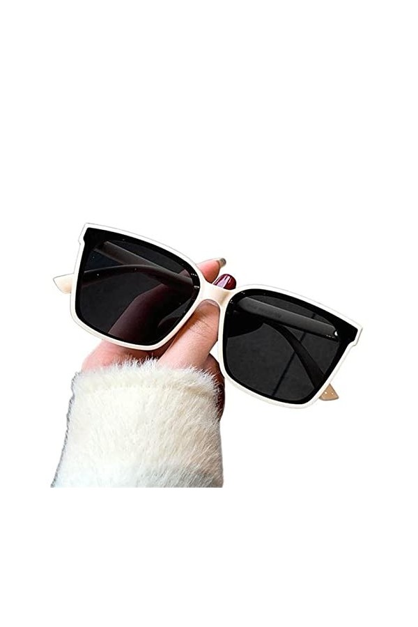 UYUME Lunettes de Soleil de Mode, Lunettes de Soleil Vintage for Femmes et Hommes - Lunettes de Soleil surdimensionnées Coul