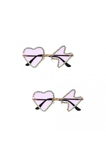 TENDYCOCO 2 Paires De Lunettes De Soleil Hip Hop Articles De Fête Lunettes De Fête Sans Cadre Lunettes De Soleil Drôles Lunet